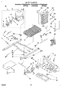 UNIT Diagram and Parts List for 4YED25DQAB01  Whirlpool Refrigerator