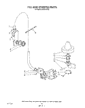 FILL AND OVERFILL Diagram and Parts List for KUDB210S2  KitchenAid Dishwasher