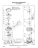 PUMP AND MOTOR Diagram and Parts List for DU8750XT2  Whirlpool Dishwasher