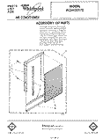 SECTION Diagram and Parts List for ACS602XT0  Whirlpool Air Conditioner