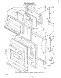 DOOR , LITERATURE AND OPTIONAL Diagram and Parts List for ET20AKXLWR2  Whirlpool Refrigerator