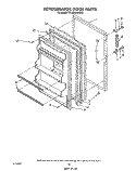 REFRIGERATOR DOOR , NOT ILLUSTRATED Diagram and Parts List for TT18EKRWW00  Estate Refrigerator