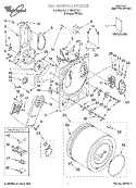 SECTION Diagram and Parts List for LDR3822HQ0  Whirlpool Dryer