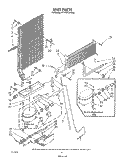 UNIT Diagram and Parts List for RT14DCXVW00  Roper Refrigerator