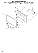 FREEZER DOOR PARTS Diagram and Parts List for KTRA22ELBT02  KitchenAid Refrigerator
