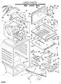 LINER Diagram and Parts List for ET21DMXDW03  Whirlpool Refrigerator