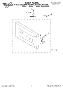 DOOR PARTS Diagram and Parts List for MT4155SPQ3  Whirlpool Microwave