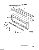 CONTROL FRAME AND KNOB Diagram and Parts List for KEMS376SBL1  KitchenAid Microwave Oven Combo