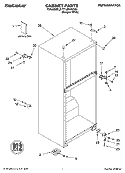 CABINET PARTS Diagram and Parts List for TT14DKXKQ03  Estate Refrigerator