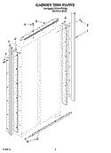 CABINET TRIM PARTS Diagram and Parts List for KSSC42FMS00  KitchenAid Refrigerator