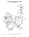 MAGNETRON AND AIR FLOW Diagram and Parts List for MW8500XR1  Whirlpool Microwave