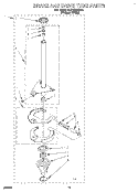 BRAKE AND DRIVE TUBE Diagram and Parts List for 3LBR7255BQ1  Whirlpool Washer