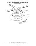LOWER WASHARM AND STRAINER Diagram and Parts List for 4KUDA220TW3  KitchenAid Dishwasher