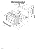 FREEZER DOOR Diagram and Parts List for KTRS22MAWH12  KitchenAid Refrigerator