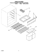 SHELF PARTS Diagram and Parts List for EL05CCXMS00  Whirlpool Refrigerator