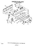 CONTROL PANEL Diagram and Parts List for RJE345PW0  Whirlpool Range