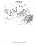 CABINET Diagram and Parts List for CPT18C2A1  Whirlpool Air Conditioner