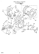 SECTION Diagram and Parts List for REL3612BW3  Roper Dryer
