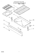 BROILER Diagram and Parts List for SF372BEEN0  Whirlpool Range