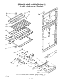 BREAKER AND PARTITION Diagram and Parts List for ET16JMXLWR0  Whirlpool Refrigerator