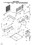 UNIT PARTS Diagram and Parts List for GR2SHTXML00  Whirlpool Refrigerator