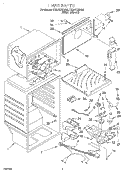 LINER Diagram and Parts List for RT20AKXDW02  Roper Refrigerator