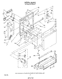 DOOR Diagram and Parts List for DU7600XS6  Whirlpool Dishwasher