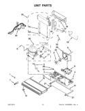UNIT PARTS Diagram and Parts List for 7WF736SDAM10  Whirlpool Refrigerator