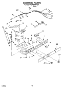 CONTROL PARTS, PARTS NOT ILLUSTRATED Diagram and Parts List for 7ED0GTQXKQ02  Whirlpool Refrigerator