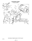 SECTION Diagram and Parts List for LE5950XSW0  Whirlpool Dryer
