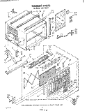 CABINET Diagram and Parts List for AHF18041  Whirlpool Air Conditioner