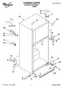 CABINET PARTS Diagram and Parts List for ET8WTEXMQ02  Whirlpool Refrigerator
