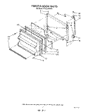 FREEZER DOOR Diagram and Parts List for TT18CKXWN01  Whirlpool Refrigerator