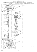 GEARCASE Diagram and Parts List for LLC7244AN0  Whirlpool Washer