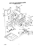 AIR FLOW AND CONTROL Diagram and Parts List for BHAC1200XS1  Whirlpool Air Conditioner