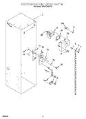 REFRIGERATOR LINER Diagram and Parts List for KSSC42MHS00  KitchenAid Refrigerator