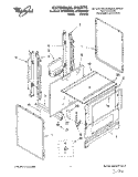 EXTERNAL Diagram and Parts List for SF305BSWW0  Whirlpool Range