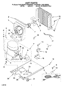 UNIT PARTS Diagram and Parts List for KUIS155HBL4  KitchenAid Ice Maker