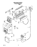 ICEMAKER Diagram and Parts List for KSRB22QABL00  KitchenAid Refrigerator