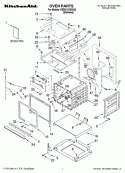 OVEN PARTS Diagram and Parts List for KEBU107SSS02  KitchenAid Wall Oven