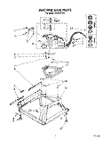 MACHINE BASE Diagram and Parts List for LA8800XTF0  Whirlpool Washer