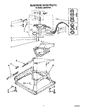 MACHINE BASE Diagram and Parts List for LA6800XTF1  Whirlpool Washer