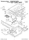 COOKTOP PARTS, OPTIONAL PARTS Diagram and Parts List for KECC567RSS03  KitchenAid Cooktop