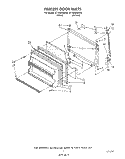 FREEZER DOOR Diagram and Parts List for ET18HKXSW20  Whirlpool Refrigerator