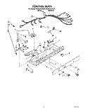 CONTROL Diagram and Parts List for RS20CKXAL01  Roper Refrigerator