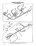 WIRING HARNESS Diagram and Parts List for KAWE900TWH1  KitchenAid Washer