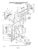 CONTROLS AND REAR PANEL Diagram and Parts List for LA8200XWW0  Whirlpool Washer