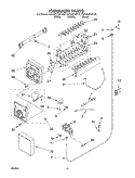 ICE MAKER, OPTIONAL Diagram and Parts List for KSBS25FJBL00  KitchenAid Refrigerator