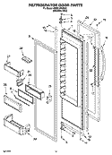 REFRIGERATOR DOOR PARTS Diagram and Parts List for KSSC36FMS02  KitchenAid Refrigerator