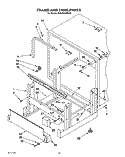 FRAME AND TANK Diagram and Parts List for KUDJ23HYWH0  KitchenAid Dishwasher